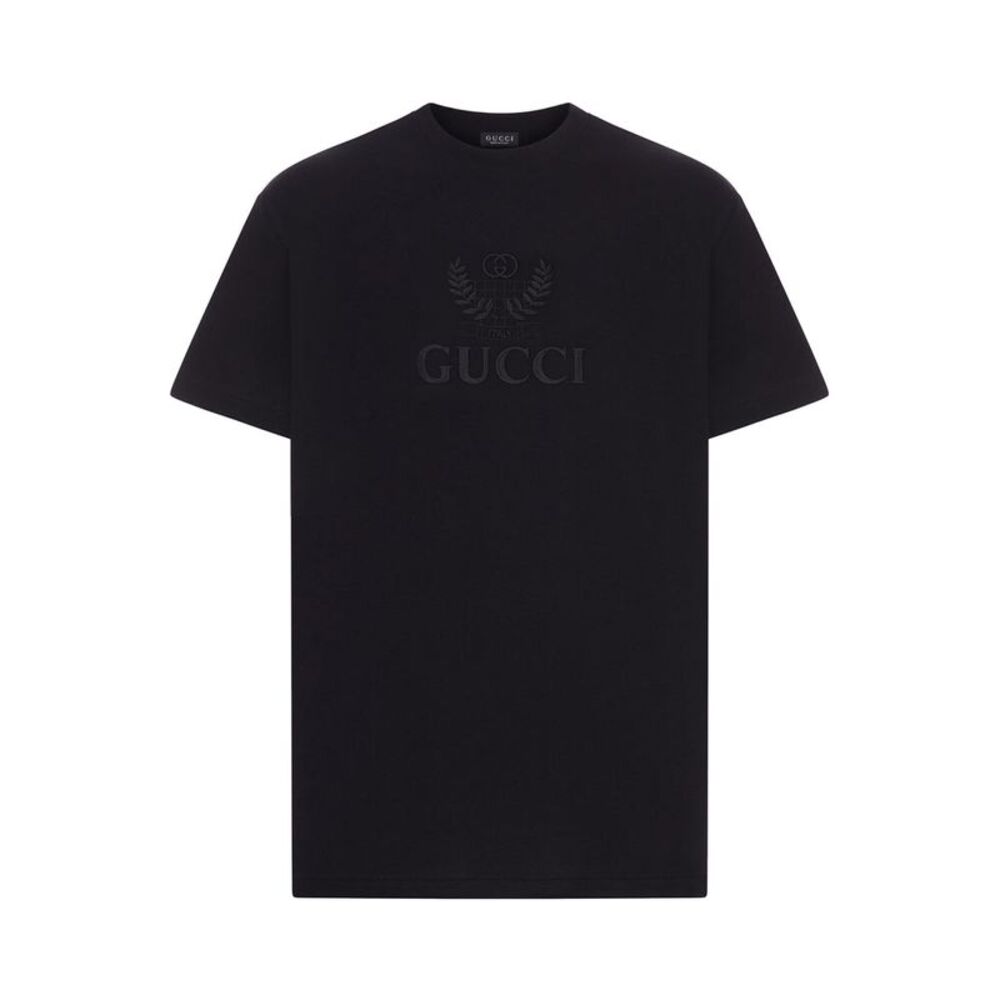 Gucci Men Cotton Jersey T-Shirt With Embroidery